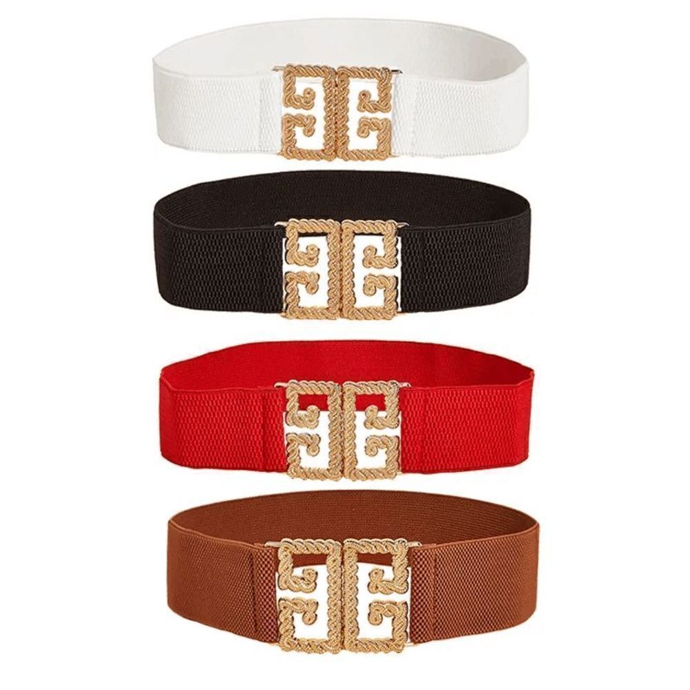 Ladies Trendy Fashion Belt - Brown - Picture 3 of 7